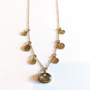 Anna Beck Smokey Quartz Station Necklace